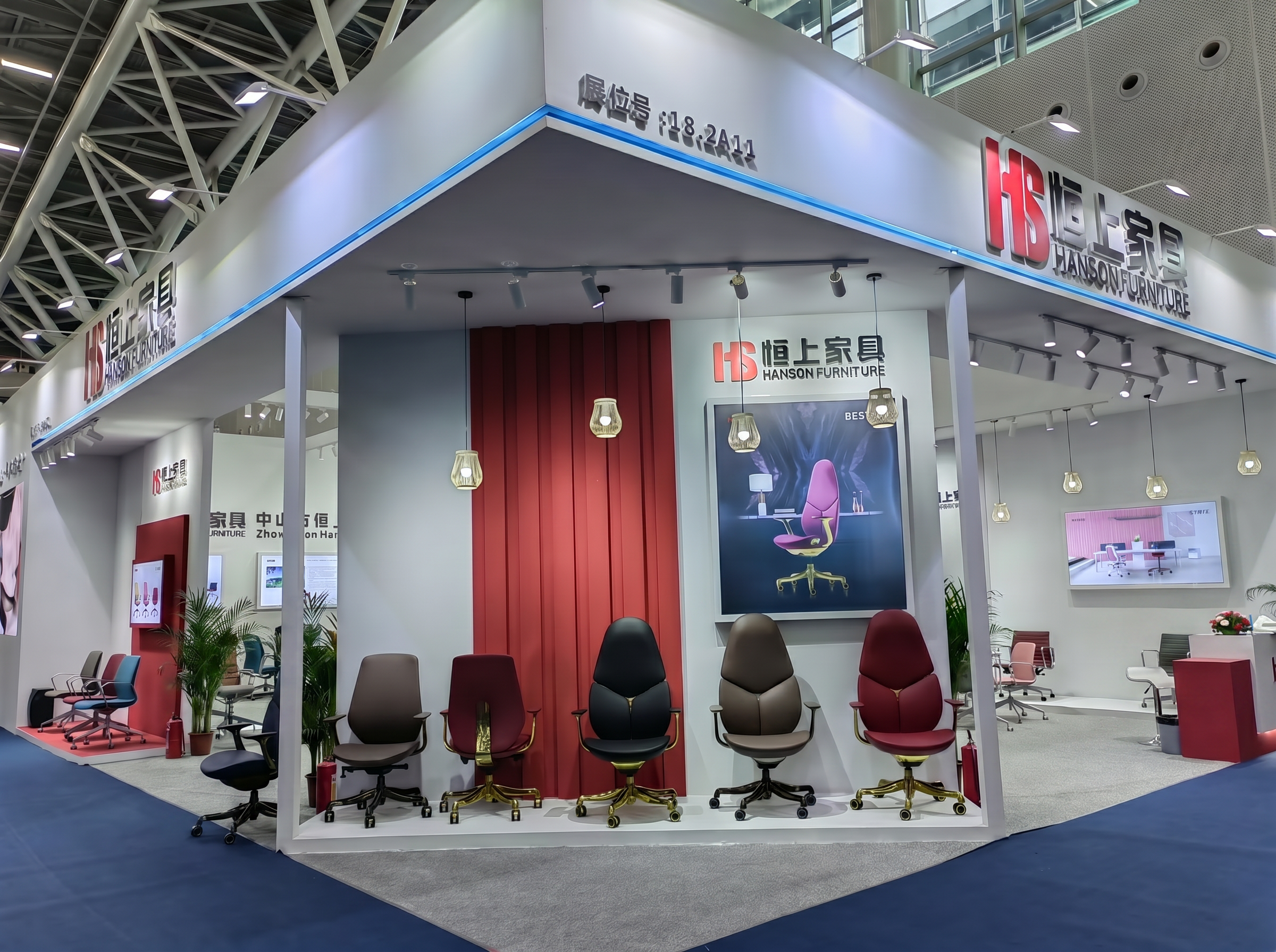 2024年広州CIFFに出展したHanson Furnitureの展示ブース外観